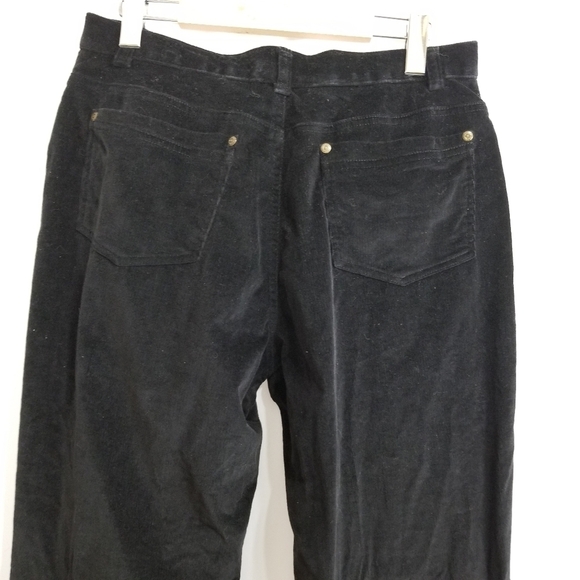 Haggar petite soft corduroy size 10 black pants - Picture 13 of 15